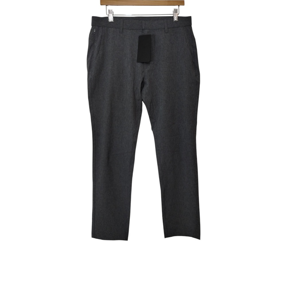 Fabletics Men's The Only Pant Slim Fit Size 33x30 Gray Heather Stretchy Casual‎